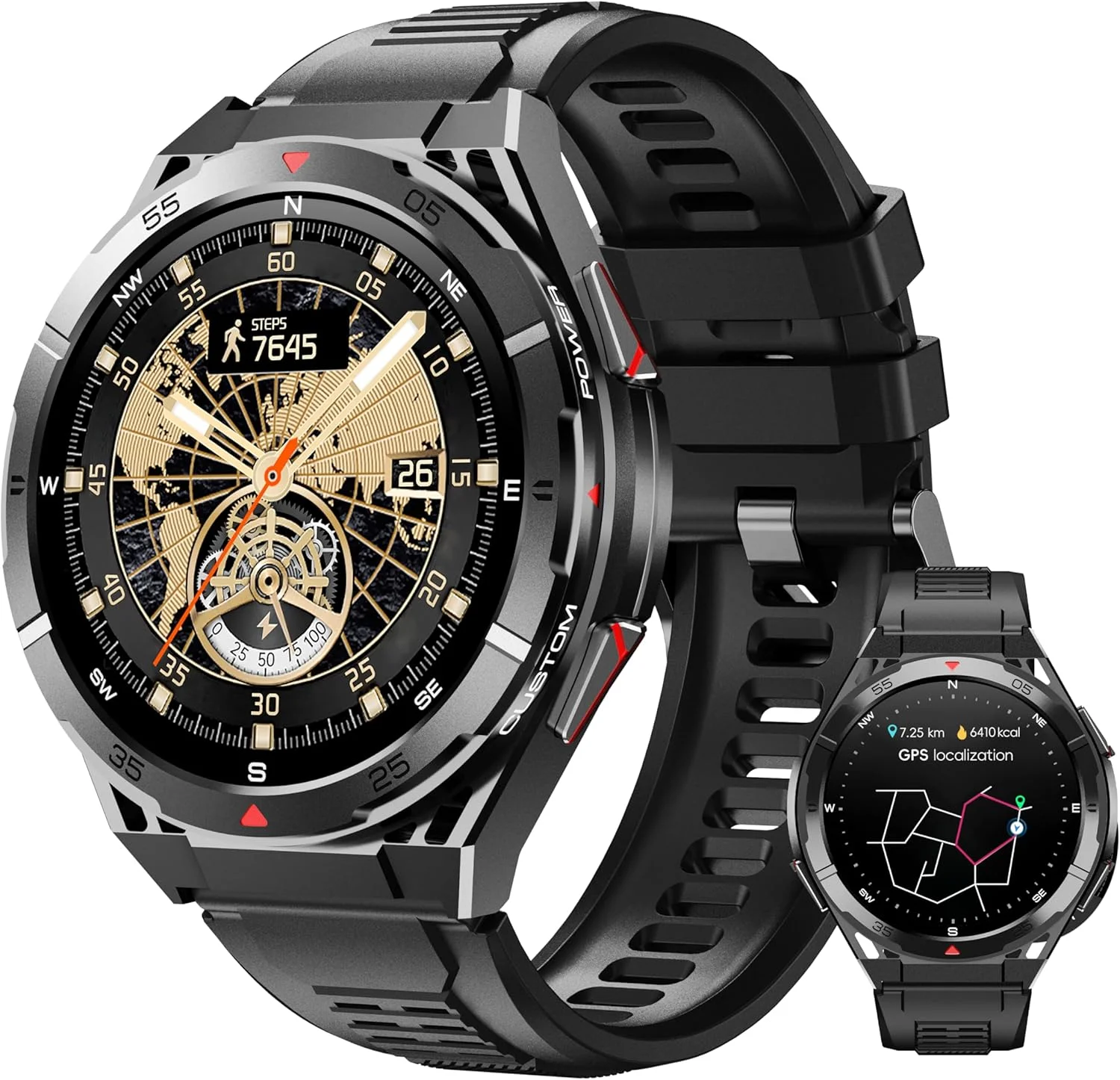 Smartwatch X2 - YTOM 프리미엄 GPS 스마트워치 울트라 HD