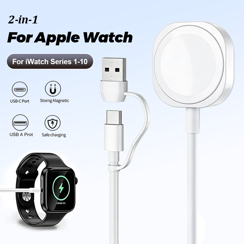 Watch Charger Cable - 2 in 1 마그네틱 무선 USB