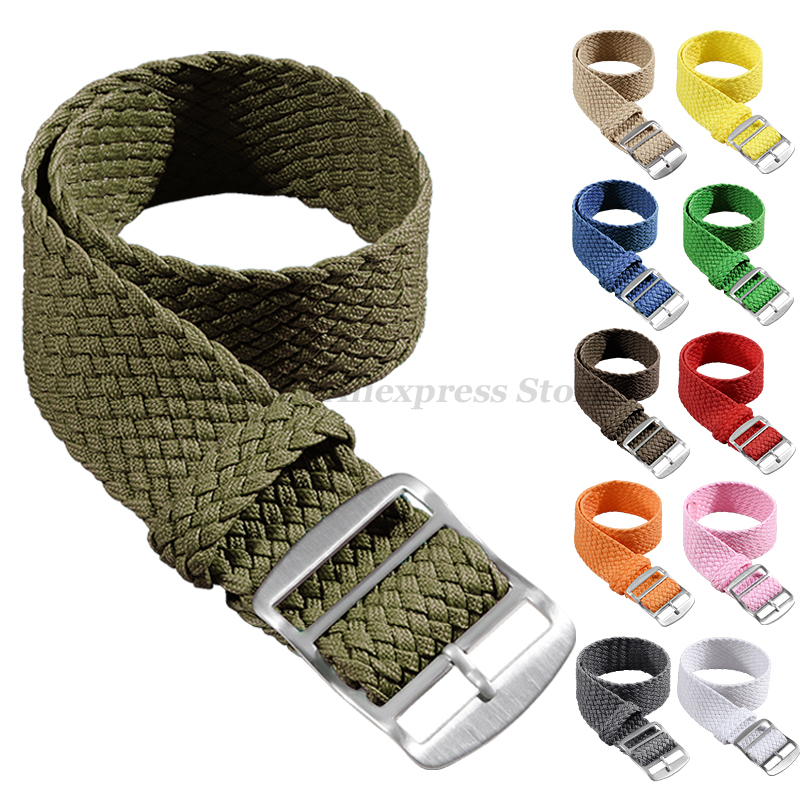 Nylon Nato Strap - Perlon 시계 밴드에 대 한 짠