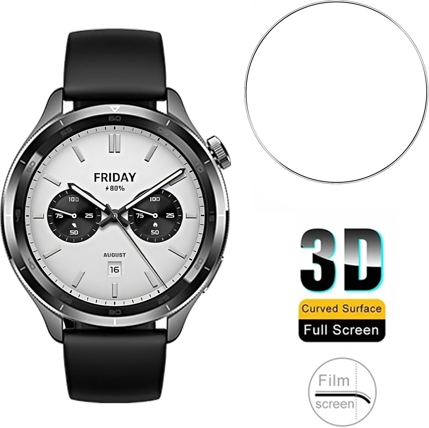 3PCS 강화 유리 Smartwatch 화면 보호기 X - Xiaomi Smartwatch S4 Accessories 리뷰 및 가격