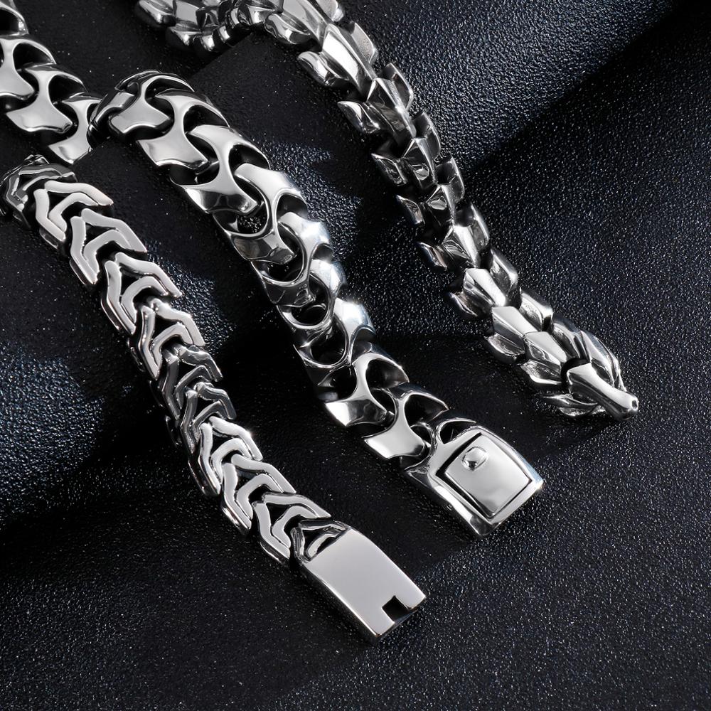 펑크 록 바이킹 쿠바 커브 팔찌 손목 남자 레트로 힙합 - Ceramic Link Bracelet 리뷰 및 가격