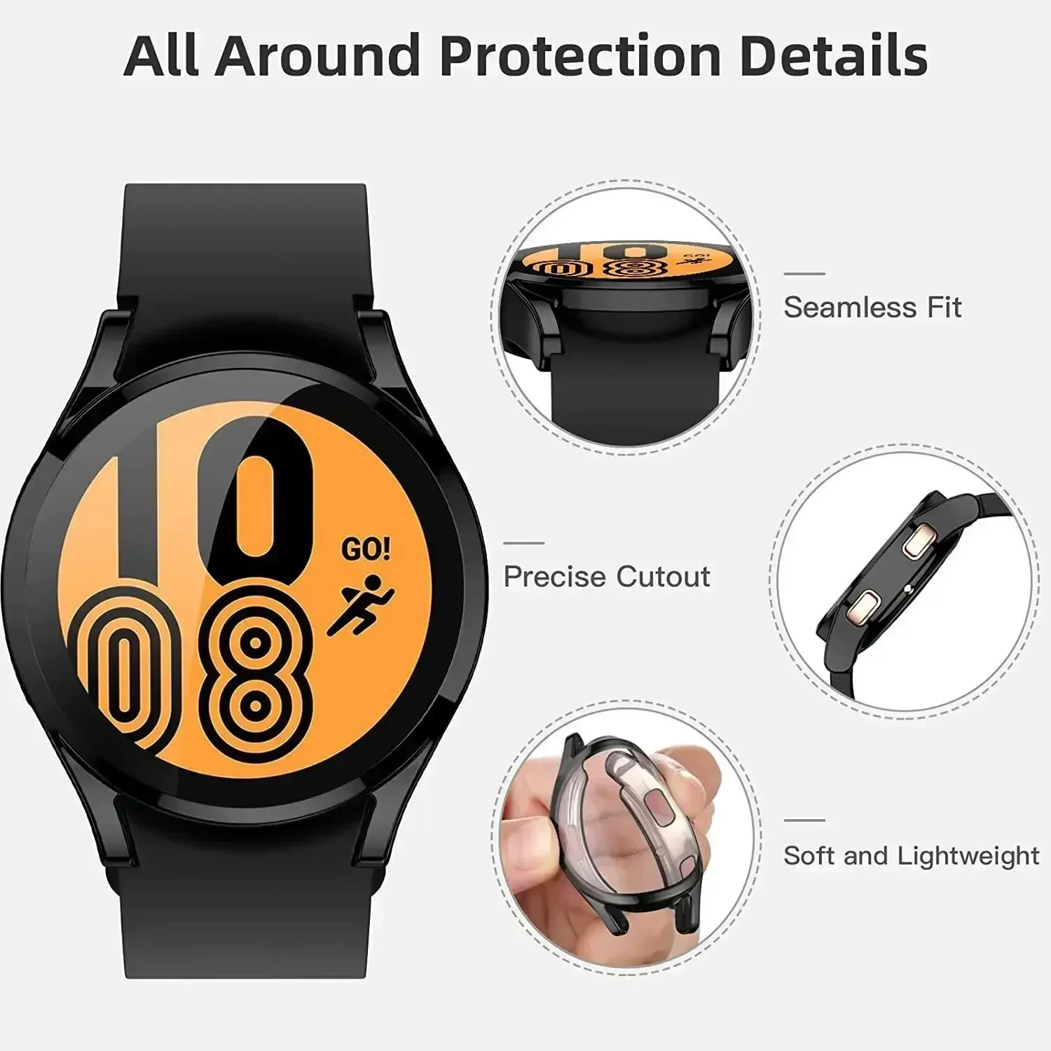 삼성 갤럭시 시계 4/5/6 40mm 44mm 용 케이 - Accessories For Galaxy Watch 5 리뷰 및 가격