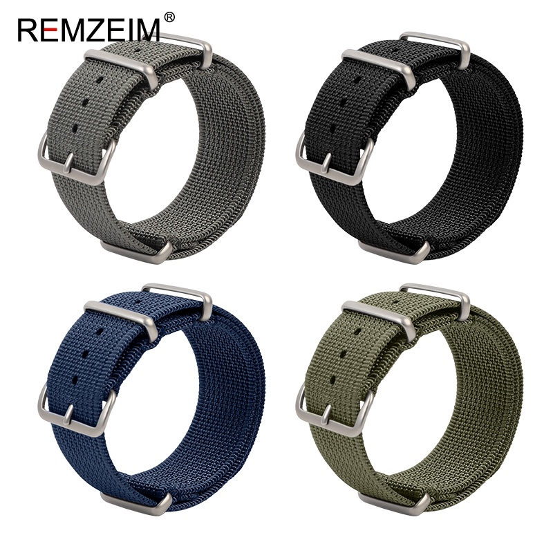 새로운 늑골이있는 나일론 시계 스트랩 18mm 20mm - Nylon Nato Strap 리뷰 및 가격