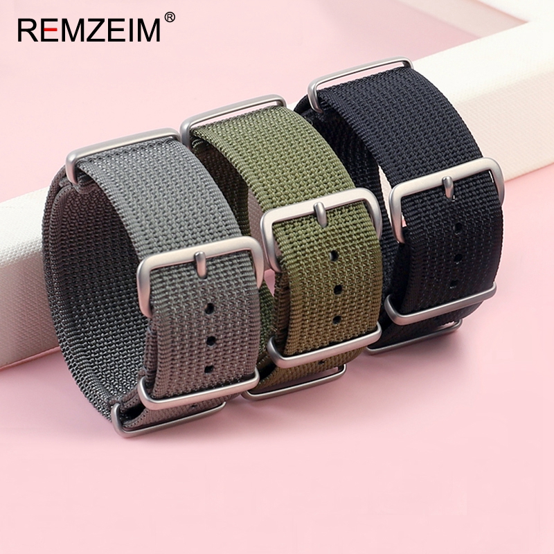 새로운 늑골이있는 나일론 시계 스트랩 18mm 20mm - Nylon Nato Strap 리뷰 및 가격