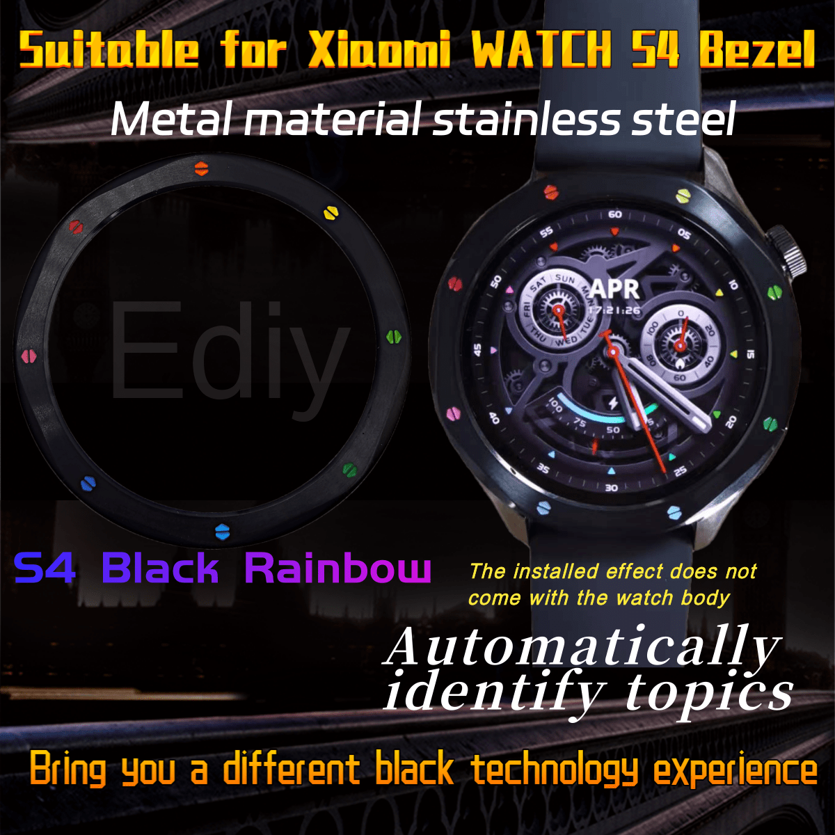 샤오미 워치 S4 ESIM/S3 ESIM용 메탈 베젤  - Xiaomi Smartwatch S3 Accessories 리뷰 및 가격