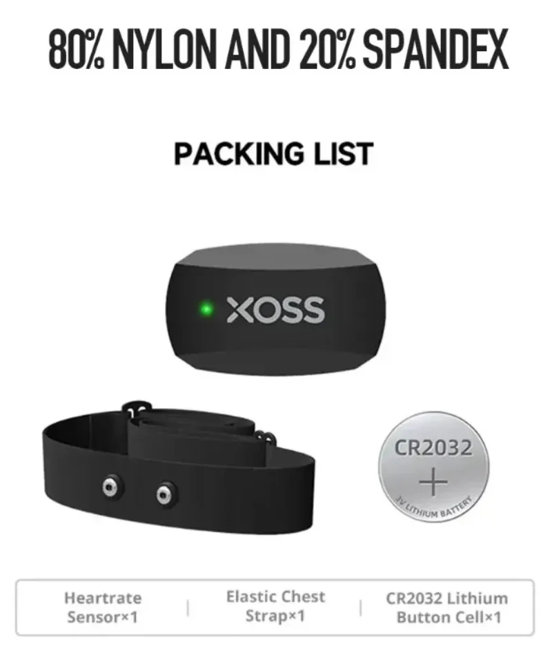 XOSS X2 가슴 스트랩 심박 센서 HRM 모니터 블 - Rugged Sport Strap 리뷰 및 가격