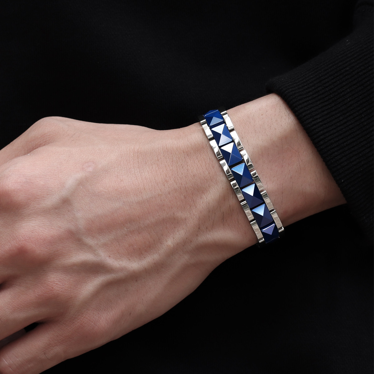 ARADOO 프리미엄 세라믹 티타늄 스틸 팔찌 남성용  - Ceramic Link Bracelet 리뷰 및 가격