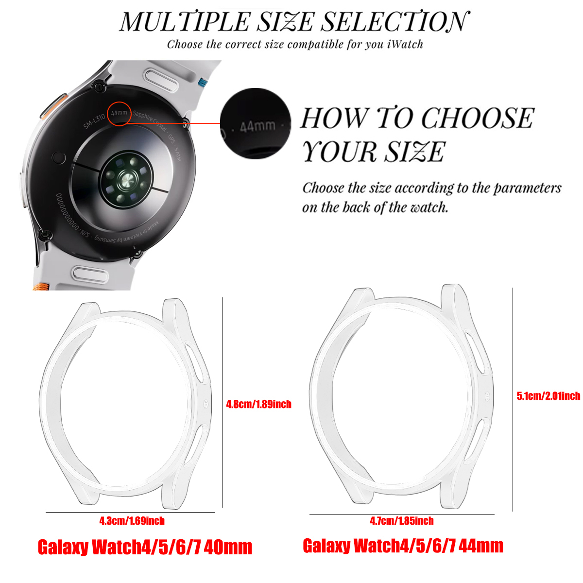 삼성 갤럭시 워치 4/5/6/7 40mm/44mm용 P - Accessories For Galaxy Watch 5 리뷰 및 가격