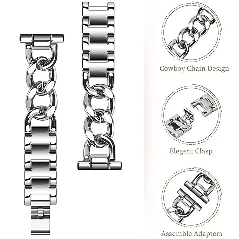 삼성 갤럭시 워치 7 6 5 4 40 44mm 메탈 카 - Accessories For Galaxy Watch 5 리뷰 및 가격