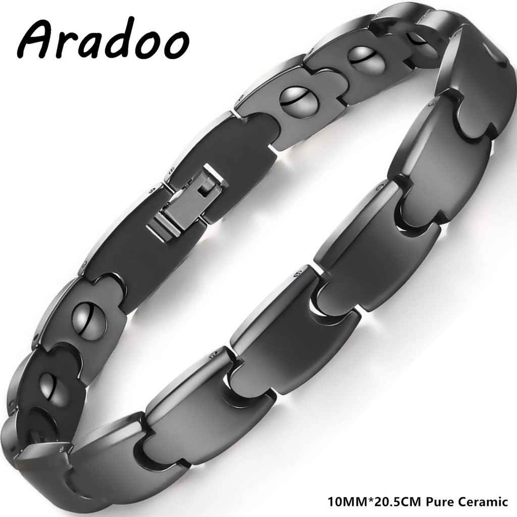 아라두 프리미엄 세라믹 헤마타이트 자석 팔찌 주얼리 선 - Ceramic Link Bracelet 리뷰 및 가격