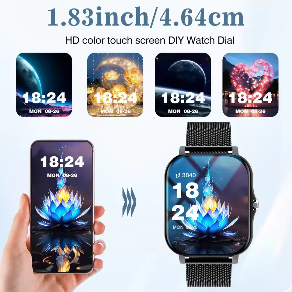 2026 새로운 블루투스 통화 스마트 시계 정보 푸시  - Smartwatch Face 리뷰 및 가격