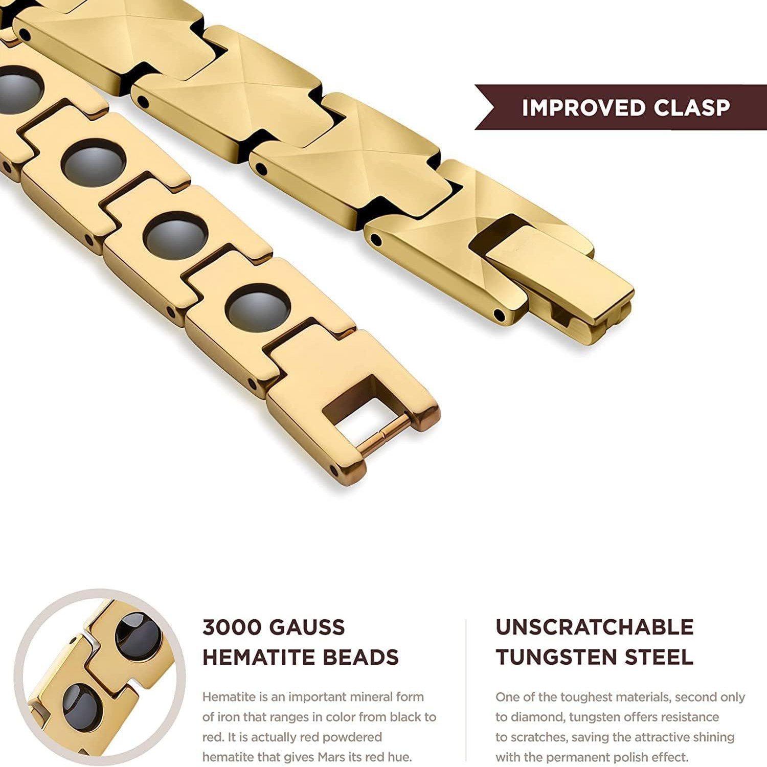 ARADOO 프리미엄 세라믹 팔찌 피라미드 모양의 디자 - Ceramic Link Bracelet 리뷰 및 가격