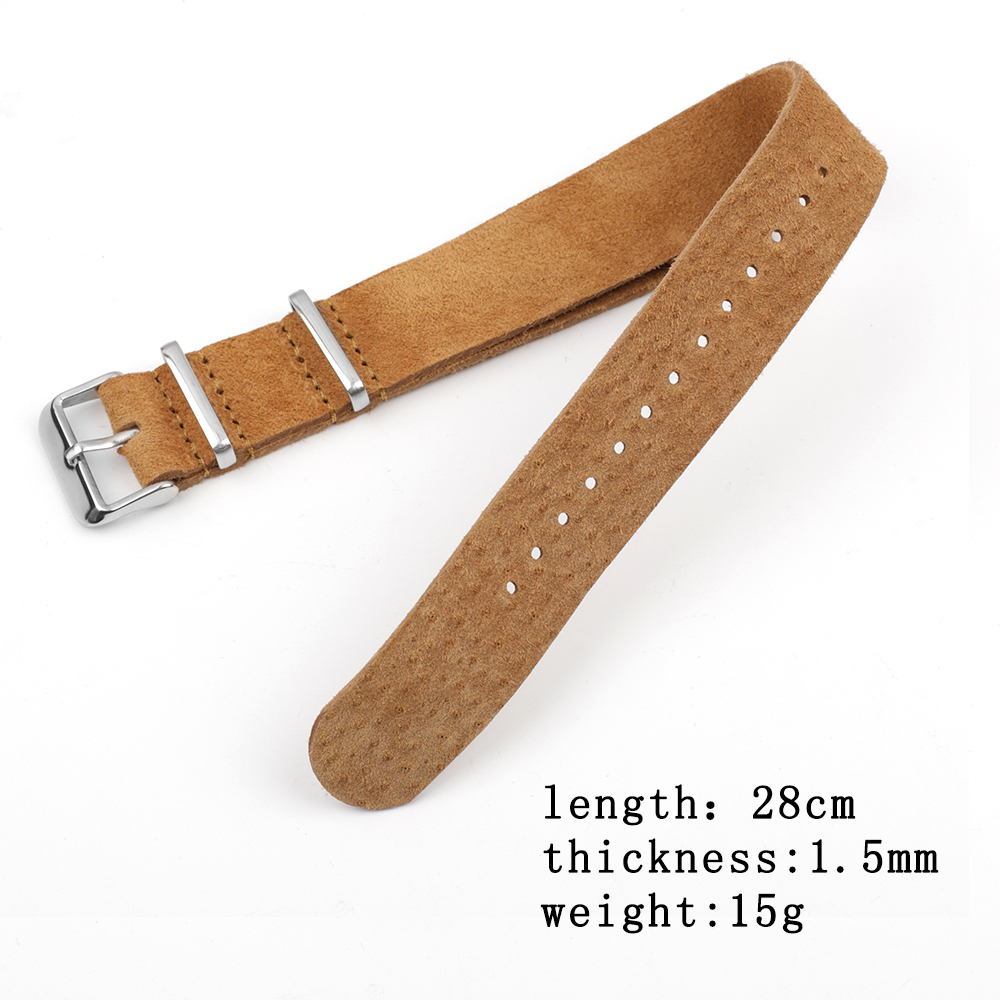 부드러운 레트로 스웨이드 천연 가죽 스트랩 스포츠 시계 - Nylon Nato Strap 리뷰 및 가격