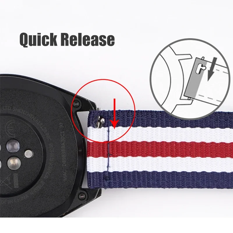 삼성 갤럭시 시계 6 4 5 프로 용 20mm 22mm - Nylon Nato Strap 리뷰 및 가격