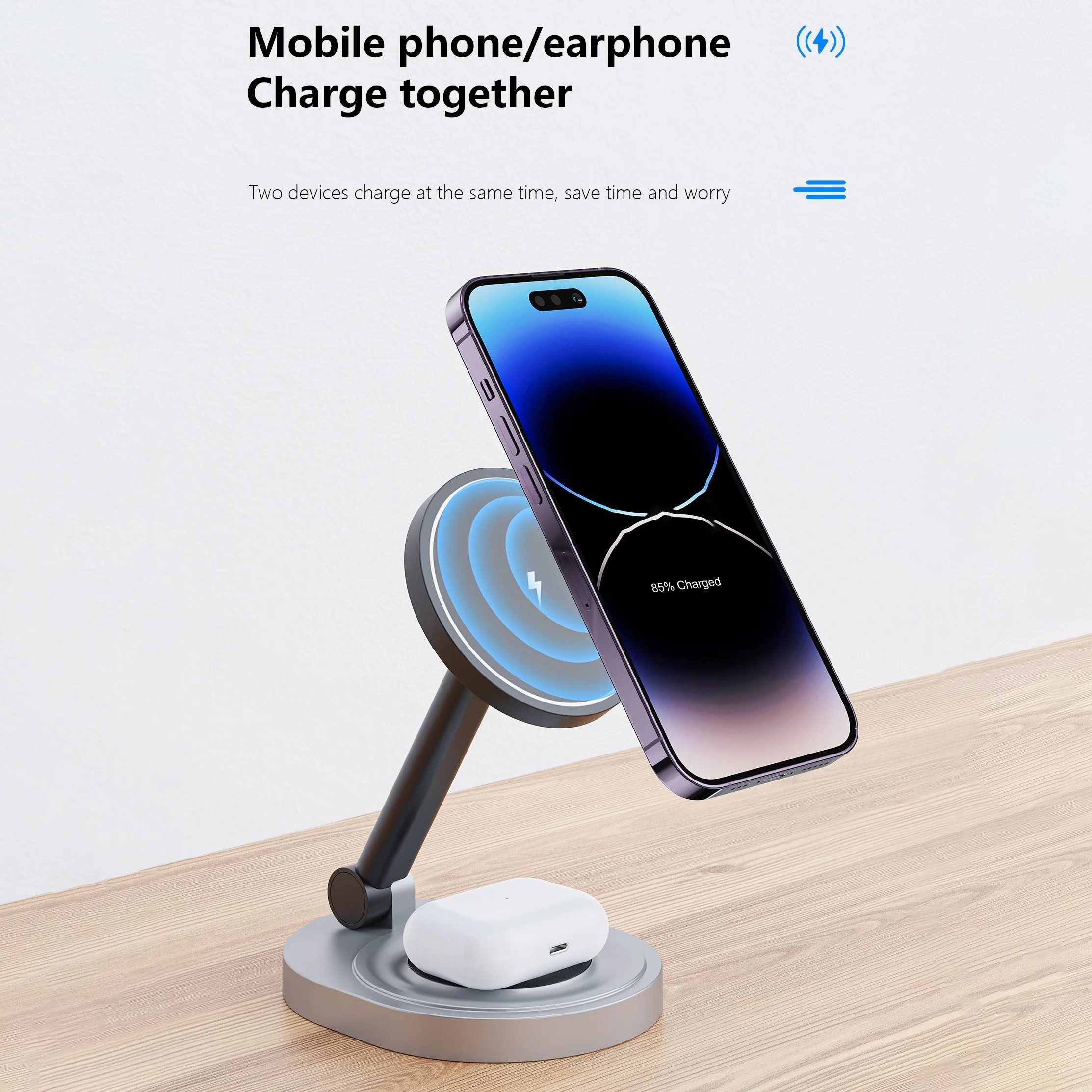 2 In 1 자기 무선 충전기 스탠드 패드 iPhone - Watch Charger Cable 리뷰 및 가격