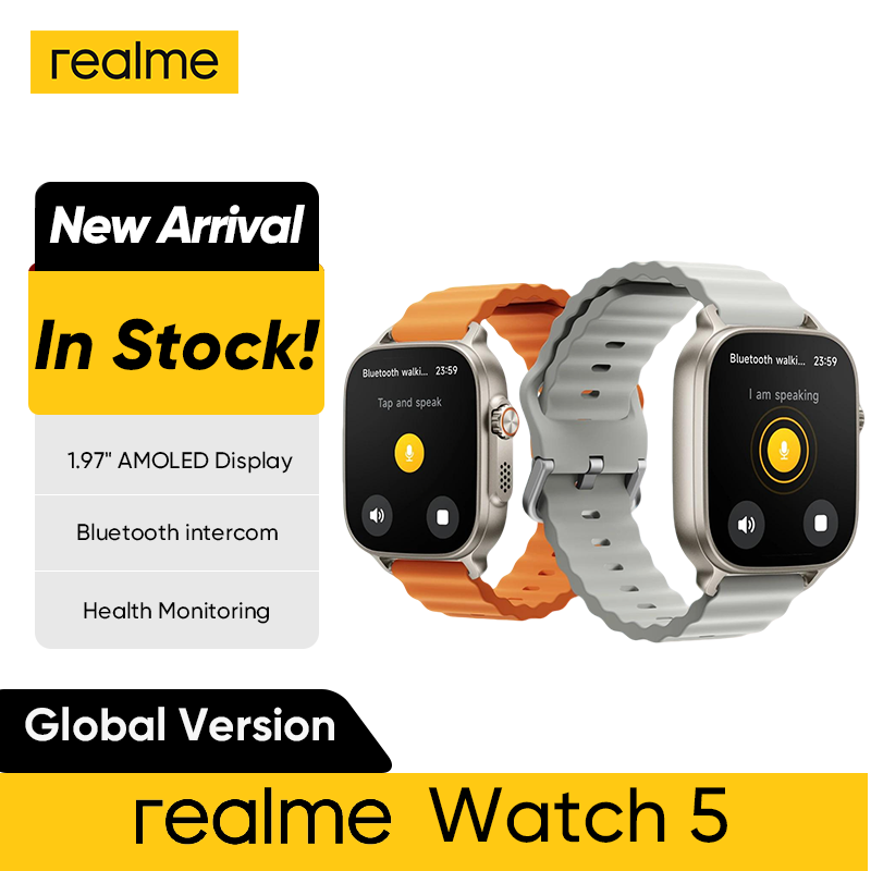 글로벌 버전 리얼미 워치 5 1.97인치 600니트 A - Smartwatch Faces 리뷰 및 가격