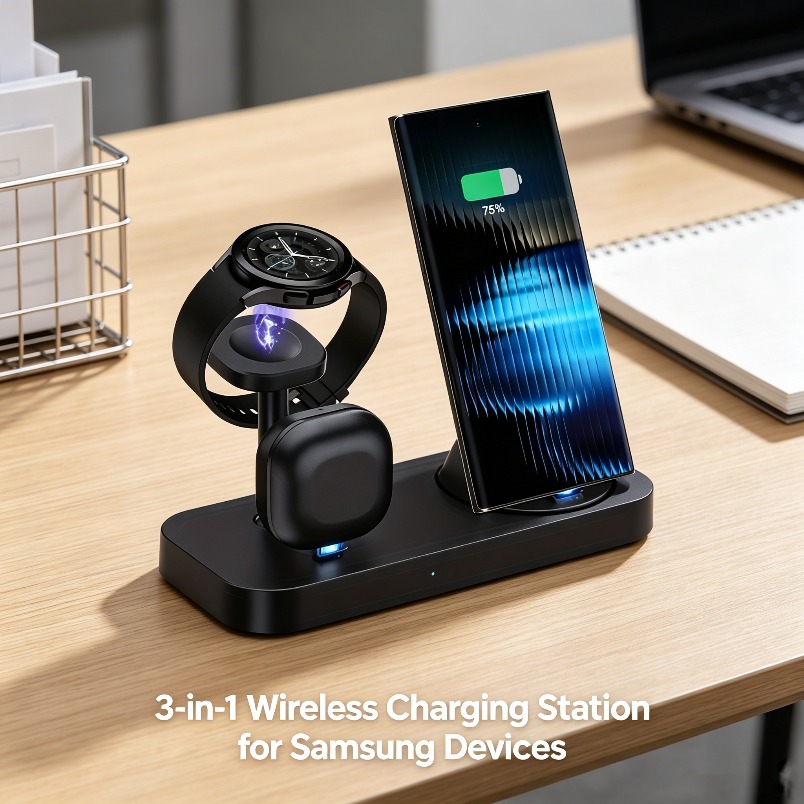 3 in 1 무선 충전기 듀얼 코일 고속 충전 스탠드  - Watch Charger Cable 리뷰 및 가격