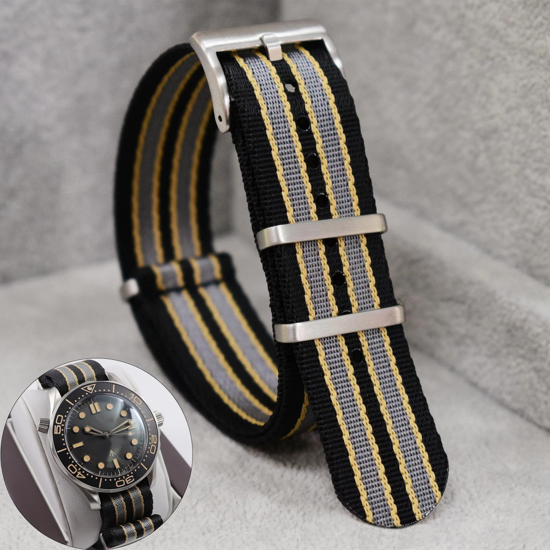 롤렉스 프리미엄 소프트 유니버설 스포츠 시계 밴드 용  - Nylon Nato Strap 리뷰 및 가격